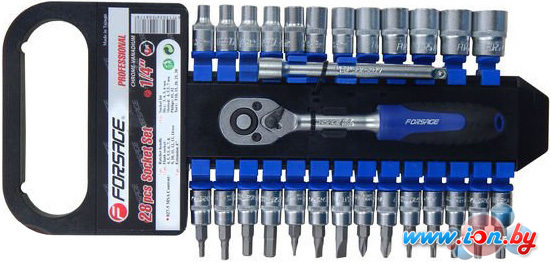 Набор трещотка с головками и битами FORSAGE F-027-5 MSA (28 предметов) в Минске