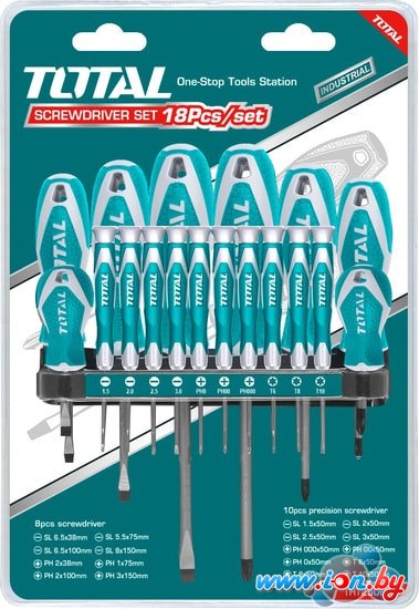 Набор отверток Total THT250618 (18 предметов) в Могилёве