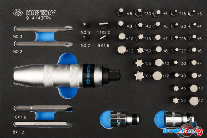 Набор отвертка с битами King Tony 9-4143FRV (43 предмета) в Бресте