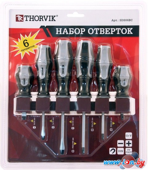 Набор отверток Thorvik SDS06BC (6 предметов) в Могилёве