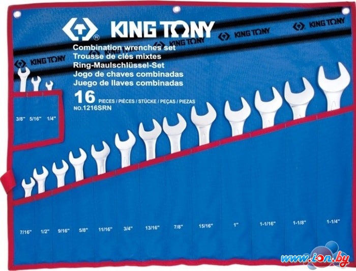 Набор ключей King Tony 1216SRN (16 предметов) в Гомеле