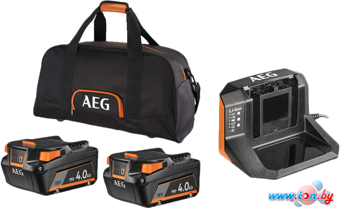 Аккумулятор с зарядным устройством AEG Powertools SETLL1840SLK1 4935479809 (2x18В/4 Ah + 18В, сумка) в Витебске