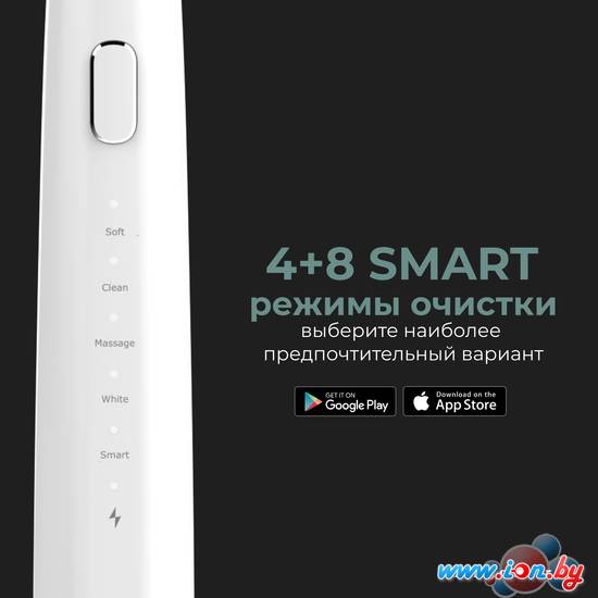 Электрическая зубная щетка AENO DB1S (3 насадки, белый) в Могилёве