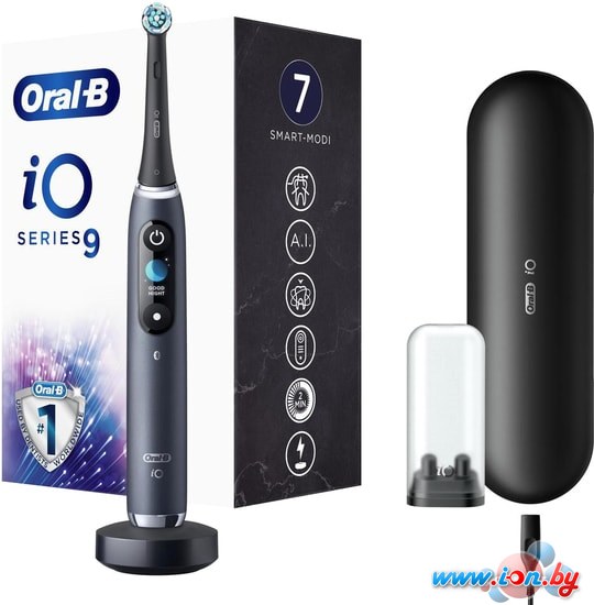 Электрическая зубная щетка Oral-B iO 9 (черный) в Могилёве