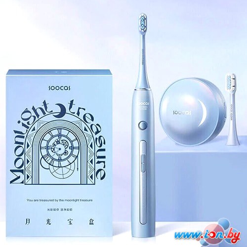 Электрическая зубная щетка Soocas X3 Pro (голубой, 1xStandart, 1xSoft, UV-бокс) в Могилёве