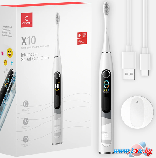 Электрическая зубная щетка Oclean X10 Smart Electric Toothbrush (серый) в Могилёве