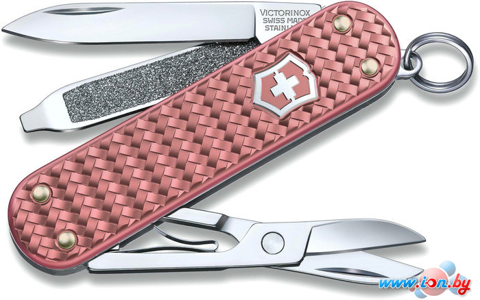 Нож-брелок Victorinox Classic Precious Alox 0.6221.405G (розовый) в Гомеле