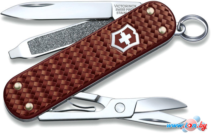 Нож-брелок Victorinox Classic Precious Alox 0.6221.4011G (коричневый) в Гомеле