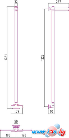 Полотенцесушитель Сунержа Лайк EU50 1200x50 00-0213-1200 в Бресте