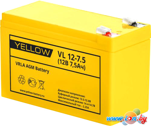 Аккумулятор для ИБП Yellow VL 12-7.5 в Минске