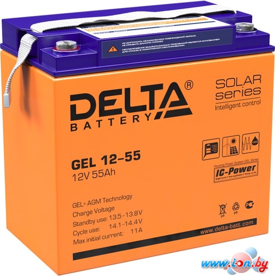 Аккумулятор для ИБП Delta GEL 12-55 (12В/55 А·ч) в Минске