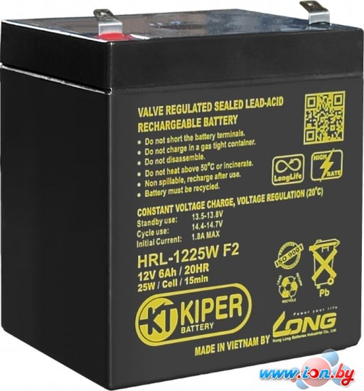 Аккумулятор для ИБП Kiper HRL-1225W F2 (12В/6 А·ч) в Гродно