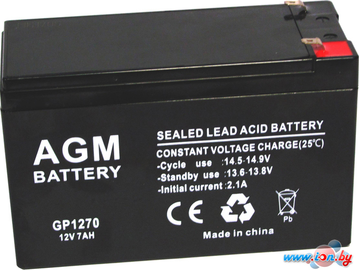 Аккумулятор для ИБП AGM Battery GP 1270 (12В/7 А·ч) в Минске