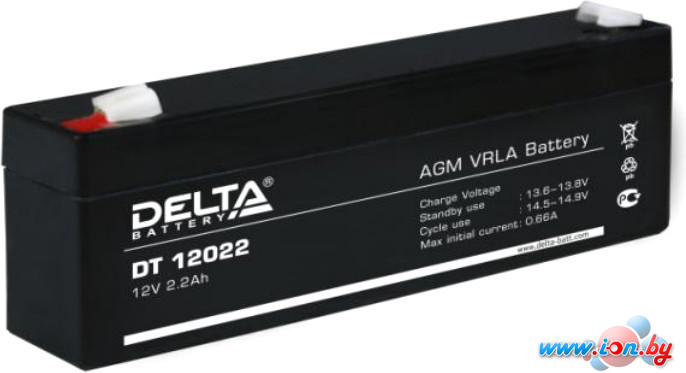 Аккумулятор для ИБП Delta DT 12022 (12В/2.2 А·ч) в Гродно