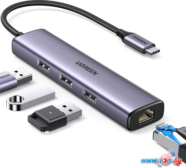 USB-хаб  Ugreen CM475 USB C to Ethernet 60600 в Бресте