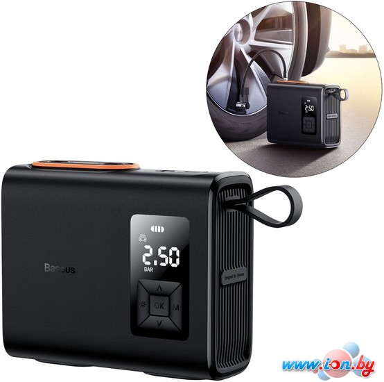 Автомобильный компрессор Baseus Mega EnergyPump Series Dual Cylinder Wireless Inflator в Могилёве