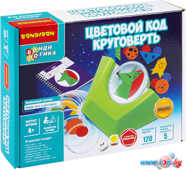 Настольная игра Bondibon БондиЛогика Цветовой код. Круговерть ВВ6108 в Гомеле