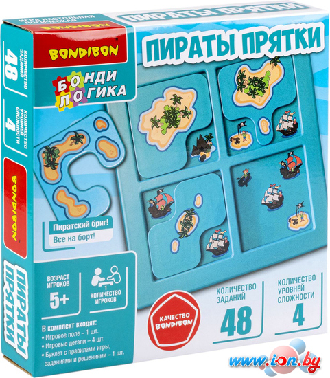 Настольная игра Bondibon БондиЛогика Пираты. Прятки ВВ6010 в Могилёве