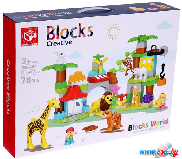 Конструктор Kids Home Toys Чудесный зоопарк 188-A07 7120607 в Витебске