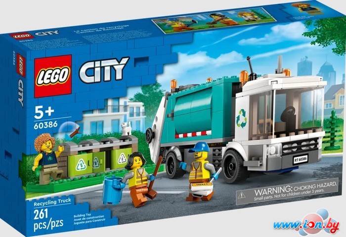 Конструктор LEGO City 60386 Грузовик для переработки отходов в Могилёве