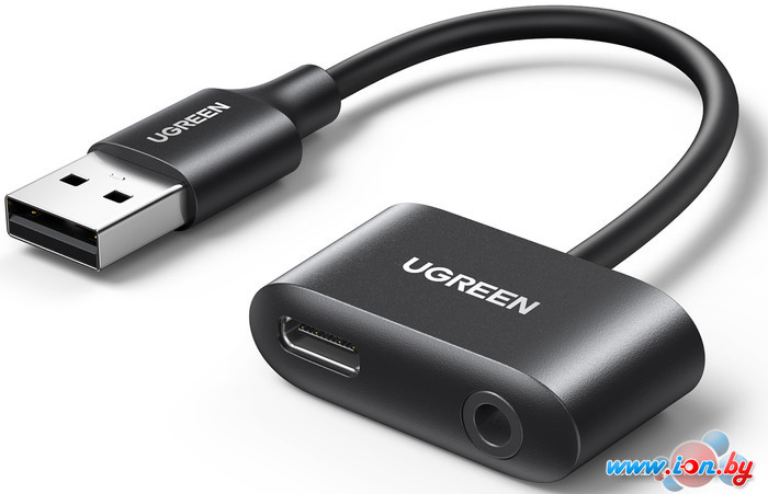 Адаптер Ugreen CM397 80897 USB Type-A - USB Type-C + 3.5mm в Бресте