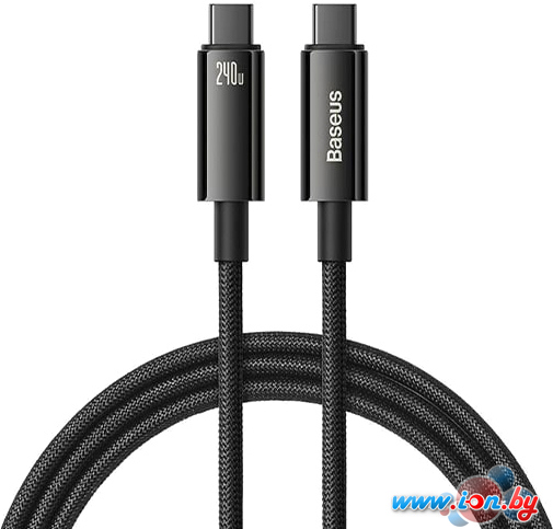 Кабель Baseus Tungsten Gold Fast Charging Data Cable USB Type-C - USB Type-C (3 м, черный) в Гомеле