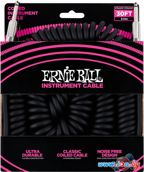 Кабель Ernie Ball P06044 6.3 мм - 6.3 мм (9 м, черный) в Могилёве