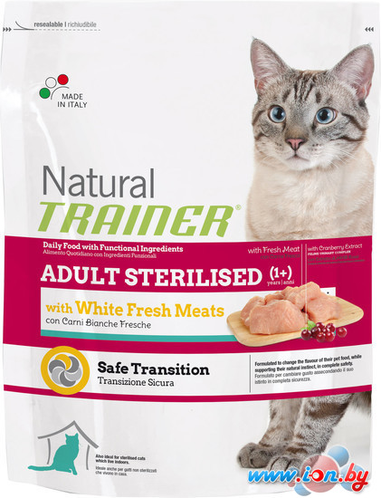 Сухой корм для кошек Trainer Natural Adult Sterilised White Fresh Meat (для стерилизованных со свежим белым мясом) 3 кг в Могилёве