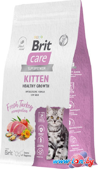 Сухой корм для кошек Brit Superpremium Kitten с индейкой для котят, беременных и кормящих кошек (здоровый рост) 1.5 кг в Могилёве