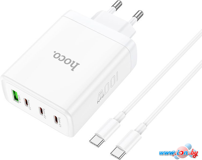 Сетевое зарядное Hoco N31 USB Type-C (белый) в Гродно