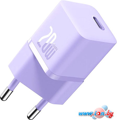 Сетевое зарядное Baseus GaN5 Fast Charger Mini 1C 20W CCGN050105 (сиреневый) в Бресте