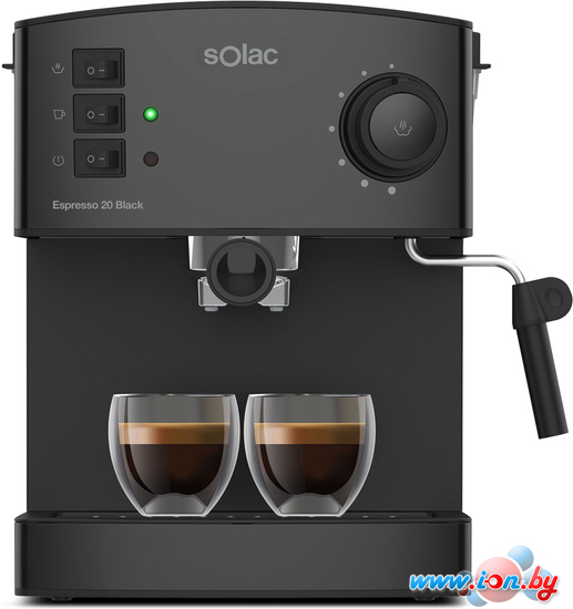 Рожковая помповая кофеварка Solac Espresso 20 Bar (черный) в Могилёве