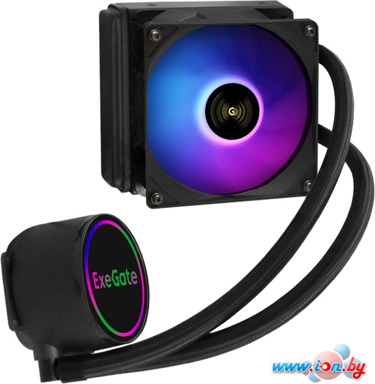 Кулер для процессора ExeGate BlackWater-120V2.PWM.RGB EX293455RUS в Гродно