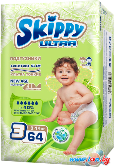 Подгузники Skippy Ultra 3 (64 шт) в Могилёве