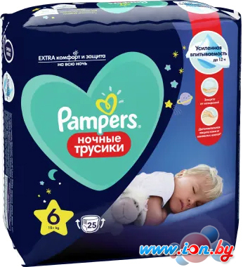 Трусики-подгузники Pampers Pants Extra Large 6 ночные (25 шт) в Бресте