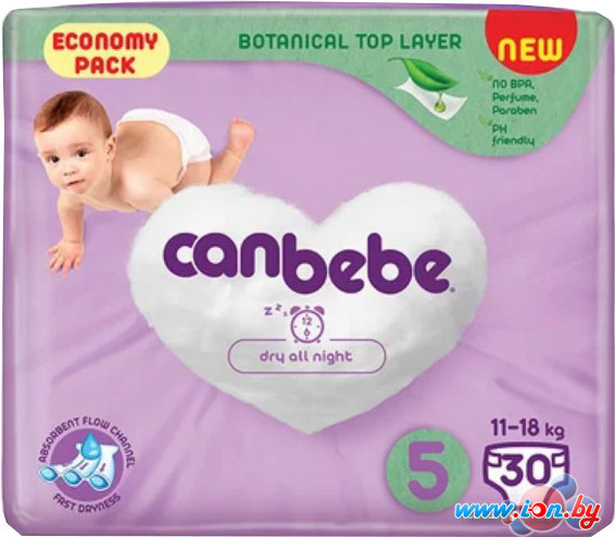 Подгузники Canbebe 5 11-18 кг (30 шт) в Гомеле