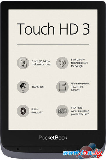 Электронная книга PocketBook Touch HD 3 (серый) в Могилёве
