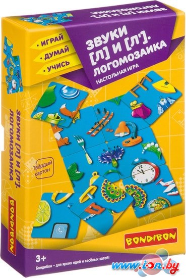 Мозаика/пазл Bondibon Логомозаика. Звуки [Л] и [Л] ВВ3917 в Гродно