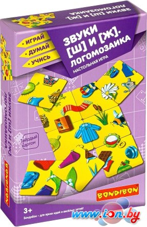 Развивающая игра Bondibon Логомозаика Звуки ш и ж ВВ4250 в Гродно