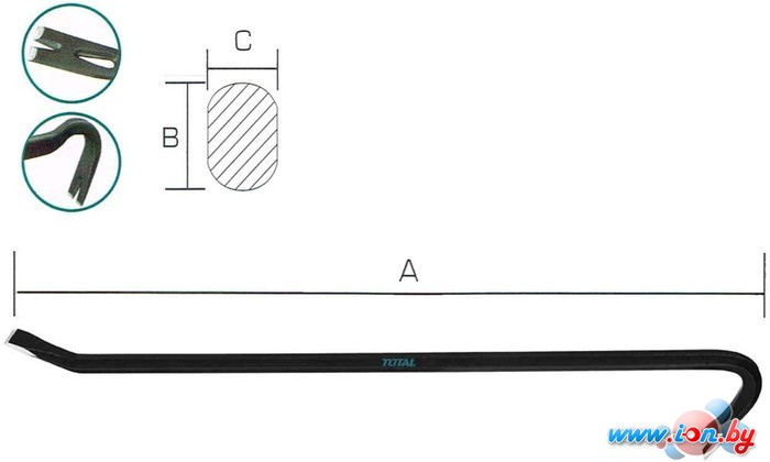 Лом-гвоздодер Total THT431362 в Минске