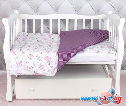 Постельное белье Amarobaby Baby Boom КПБ-3 Амели (белый) в Бресте