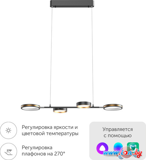 Подвесная люстра Yeelight Arowana Chandelier C2103 YLDL031 (4 плафона) в Гомеле