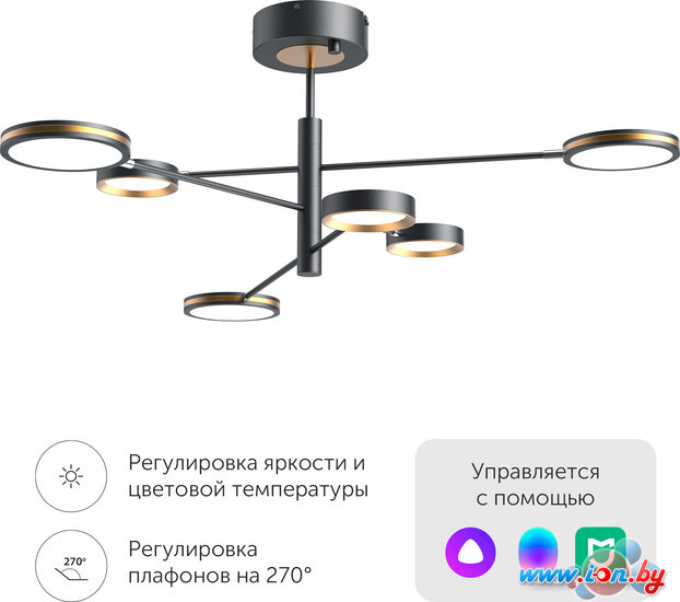 Люстра средней высоты Yeelight Arowana Chandelier C2103 YLDL030 (6 плафонов) в Гомеле