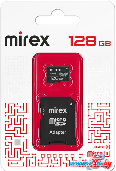 Карта памяти Mirex microSDXC 13613-AD3UH128 128GB (с адаптером) в Могилёве