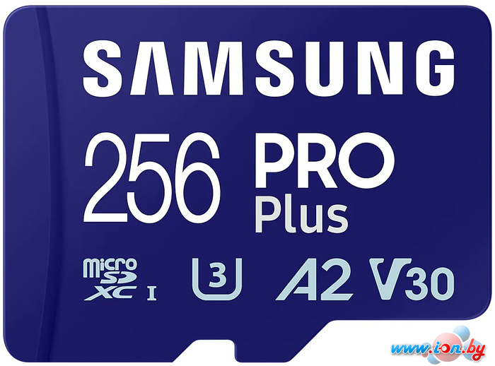 Карта памяти Samsung PRO Plus microSDXC 256GB MB-MD256SA/EU (с адаптером) в Гомеле