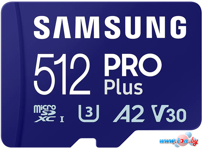 Карта памяти Samsung PRO Plus microSDXC 512GB MB-MD512SA/EU (с адаптером) в Минске