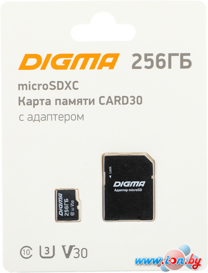 Карта памяти Digma MicroSDXC Class 10 Card30 DGFCA256A03 в Гомеле