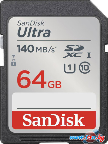 Карта памяти SanDisk Ultra SDXC SDSDUNB-064G-GN6IN 64GB в Минске