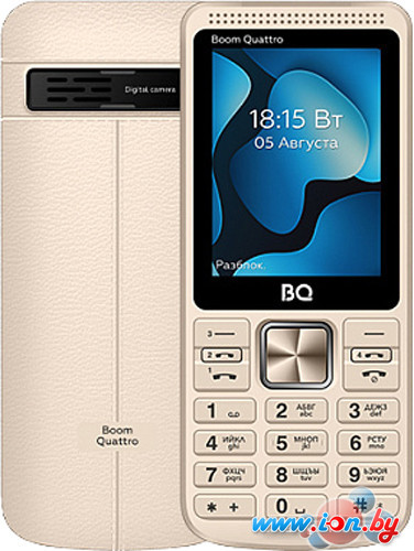 Кнопочный телефон BQ-Mobile BQ-2455 Boom Quattro (золотистый) в Могилёве