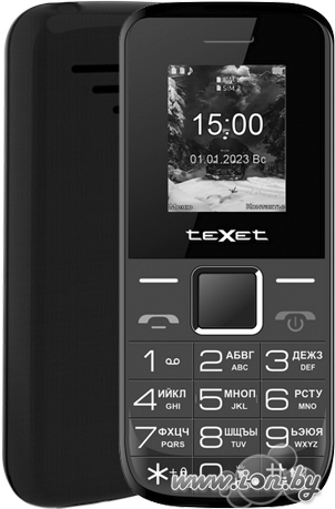 Кнопочный телефон TeXet TM-206 (черный) в Могилёве